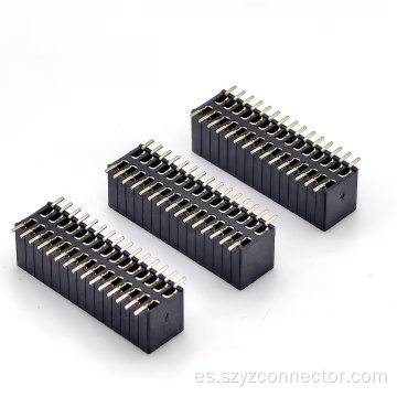 Conector hembra SMT tipo U de 1,27 mm